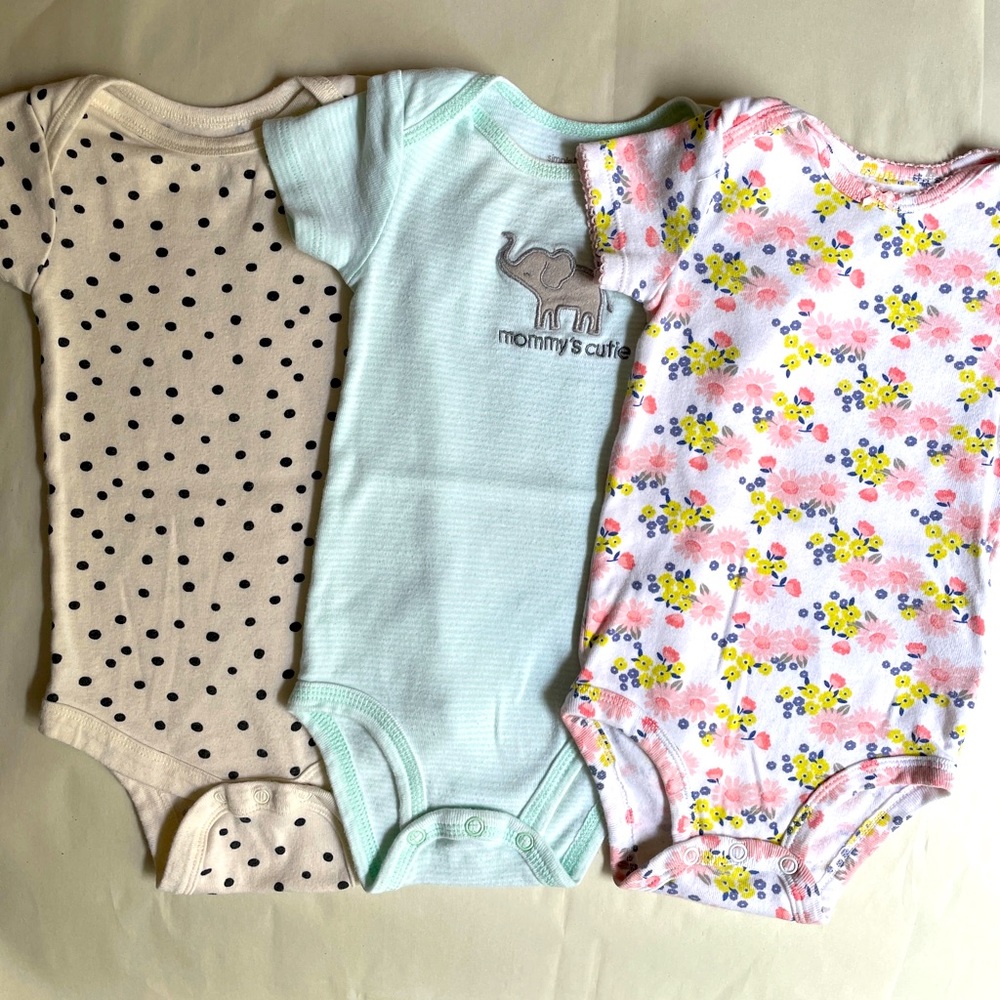 Baby Girl Bodysuits by Simple Joys by Carter 6-9 Months